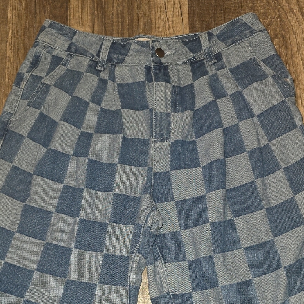 Blue Checkered Pants - Picture 6 of 8